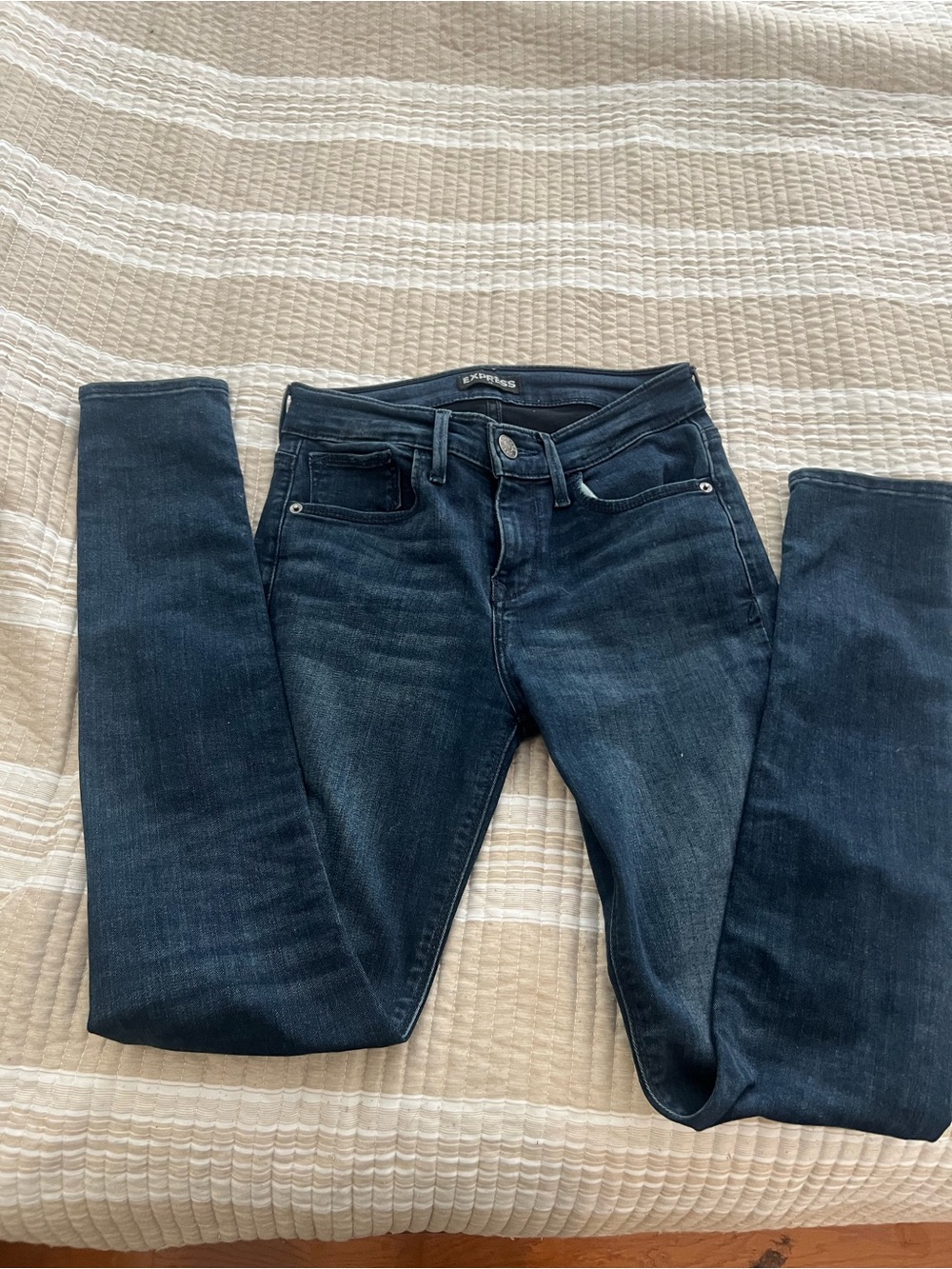 Express Skinny Jeans in Dark Indigo